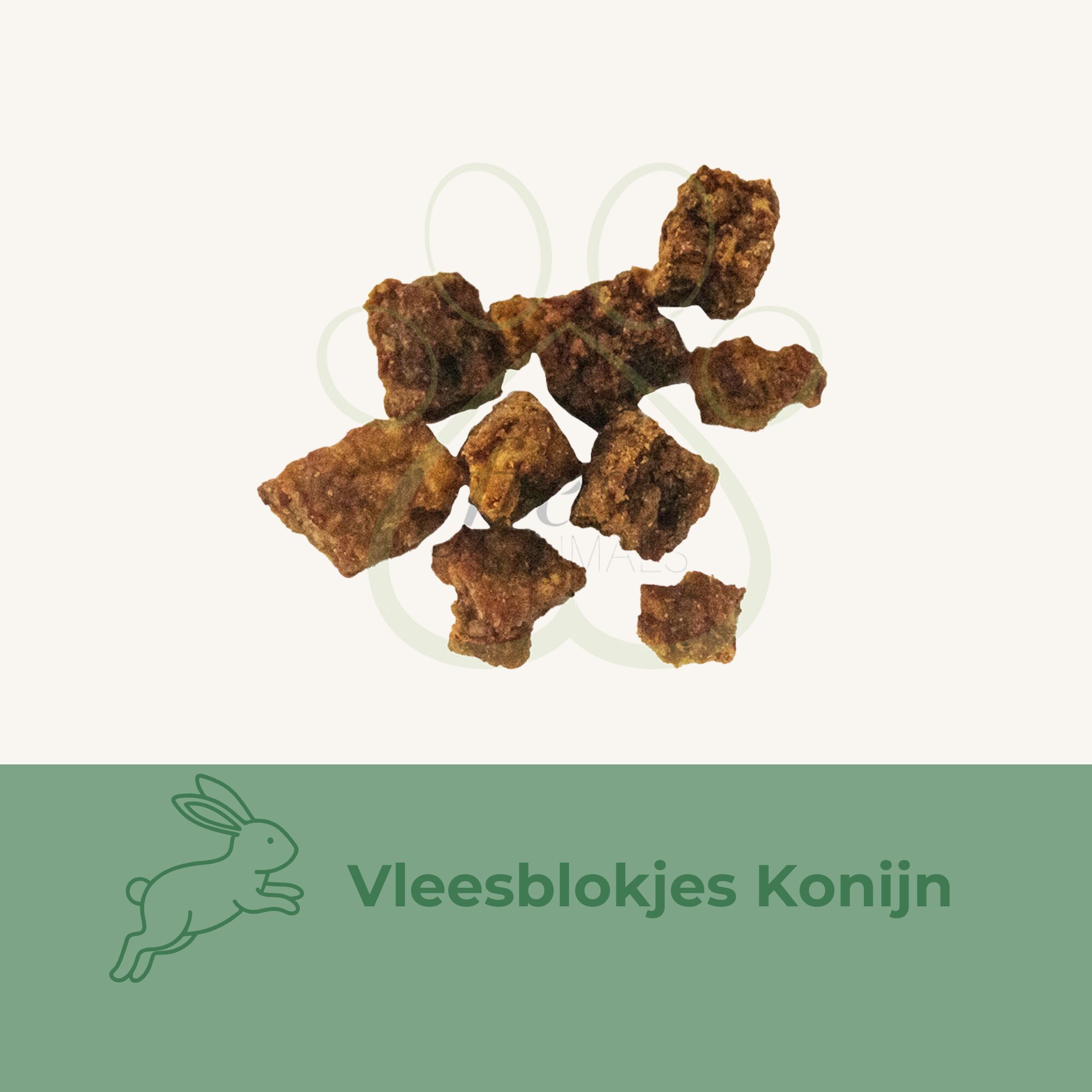 konijnenvleesblokjessnack hond