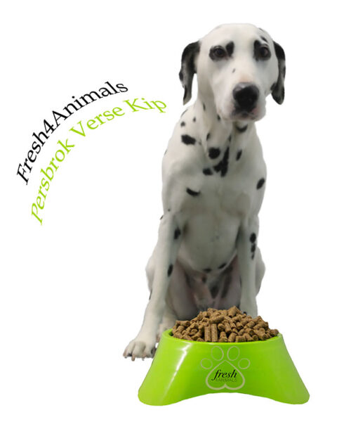 F4A Volbit Kip persbrok hond