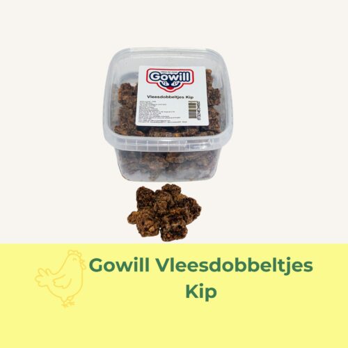 gowill vleesdobbeltjes kip snack hond