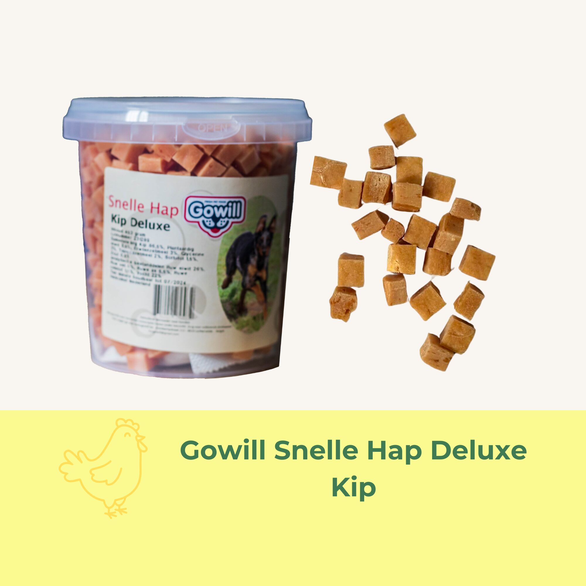 Gowill Snelle Hap deluxe kip snack hond
