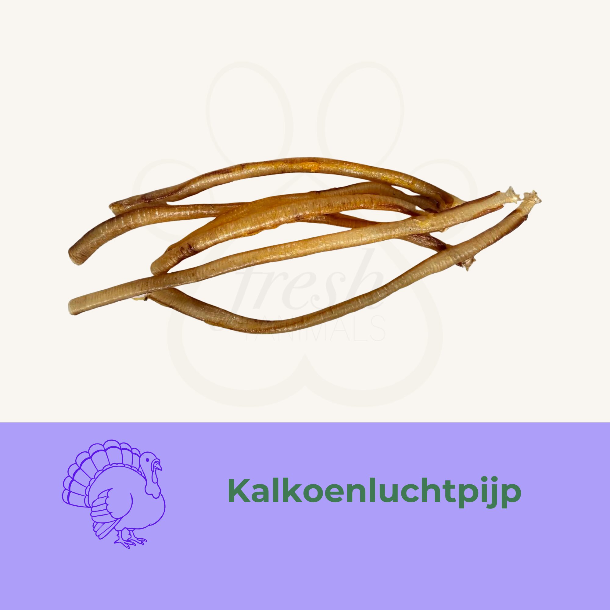 Kalkoenluchtpijp snack hond