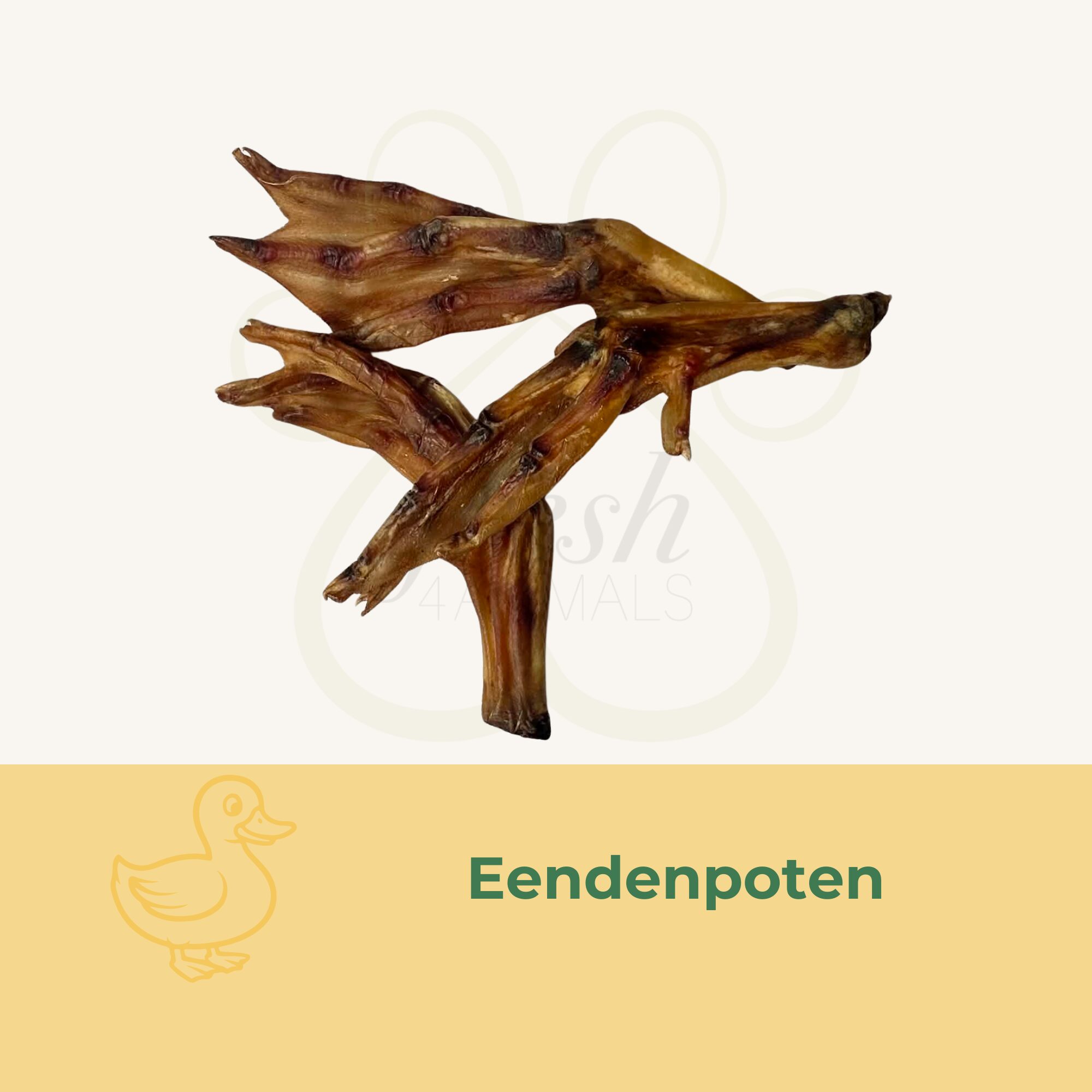 eendenpoten snack hond