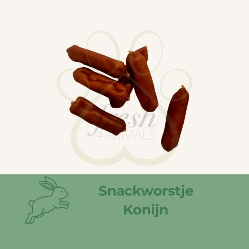Snackworstje konijn snack hond