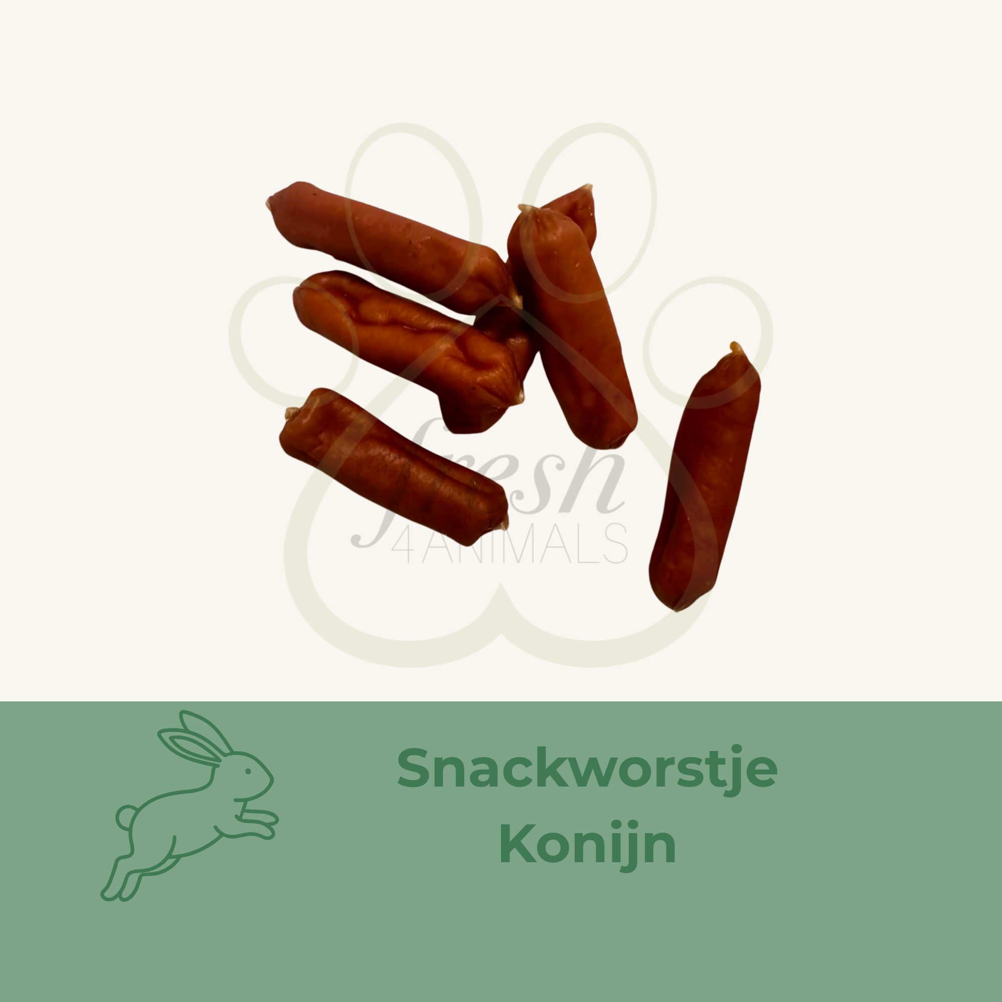 Snackworstje konijn snack hond