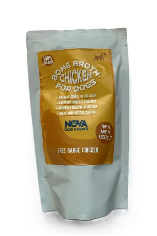 Nova Dog chews bone broth kip 230ml