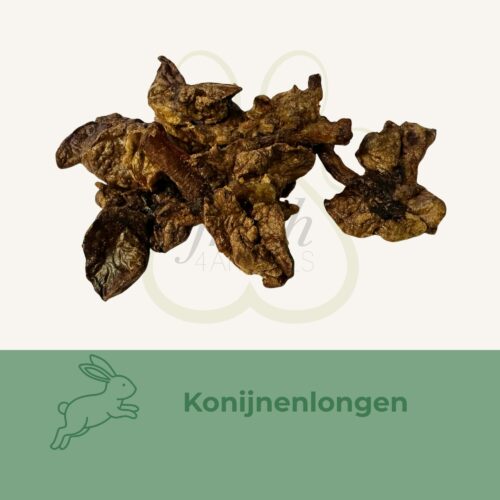 konijnenlongen snack hond