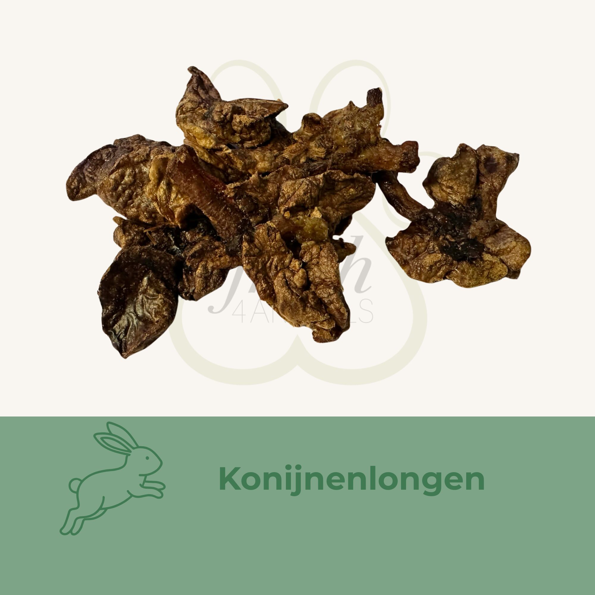konijnenlongen snack hond