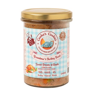 Cooka's Cookies Kalkoen in glas voeding hond