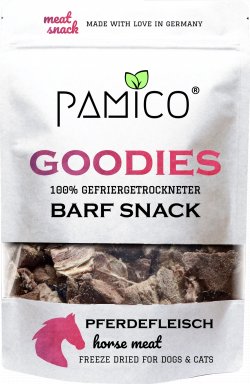 Pamico Paardenvlees 50gr gevriesdroogde snack hond